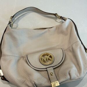 Michael Kors Light Gray Hobo Bag